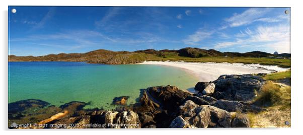 Achmelvich Beach Assynt Highland Scotland Panorama Acrylic by OBT imaging