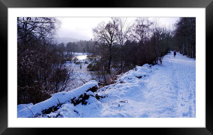 The Speyside Way in Winter Framed Mounted Print by Phil Banks