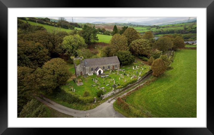 Llangiwg Catholic church Framed Mounted Print by Leighton Collins