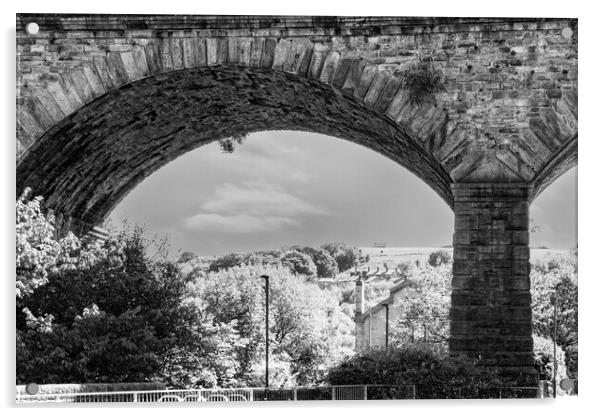 Todmorden Viaduct Acrylic by Glen Allen