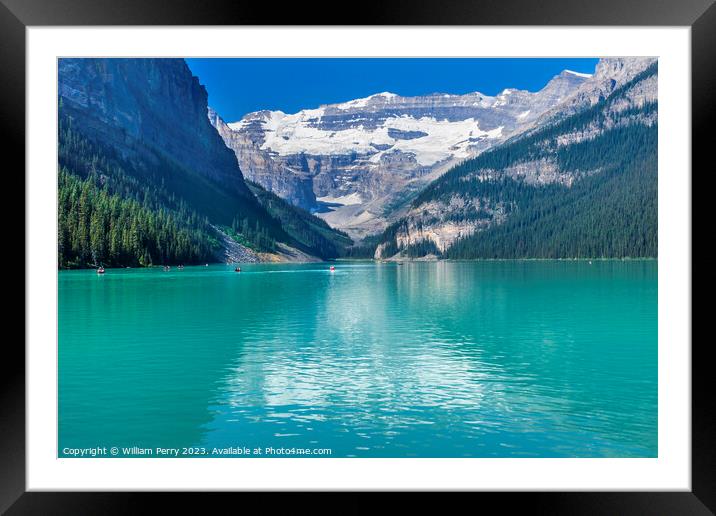 Lake Louise Banff National Park Alberta Canada Framed Mounted Print by William Perry