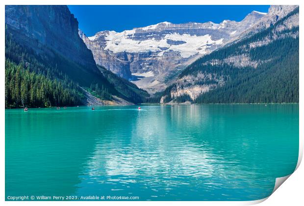 Lake Louise Banff National Park Alberta Canada Print by William Perry