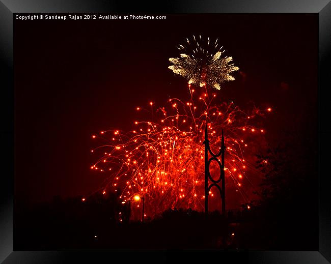 Celebrations Framed Print by Sandeep Rajan