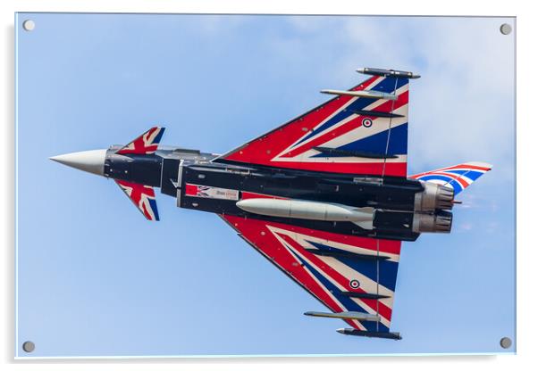 Underside of Blackjack Typhoon jet Acrylic by Jason Wells