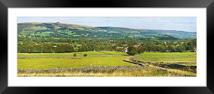 Hope Valley, Derbyshire, England Framed Mounted Print by Jane McIlroy