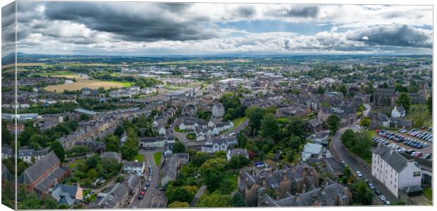 A View Across Stirling Canvas Print by Apollo Aerial Photography