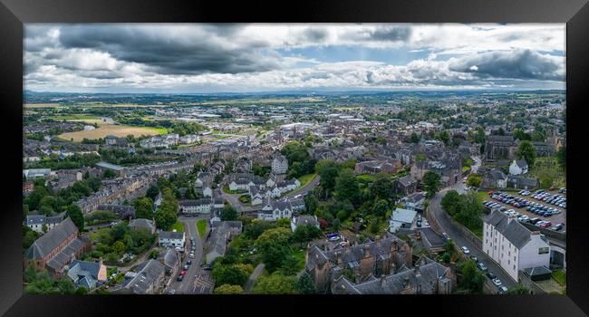A View Across Stirling Framed Print by Apollo Aerial Photography