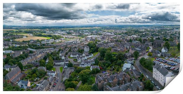 A View Across Stirling Print by Apollo Aerial Photography