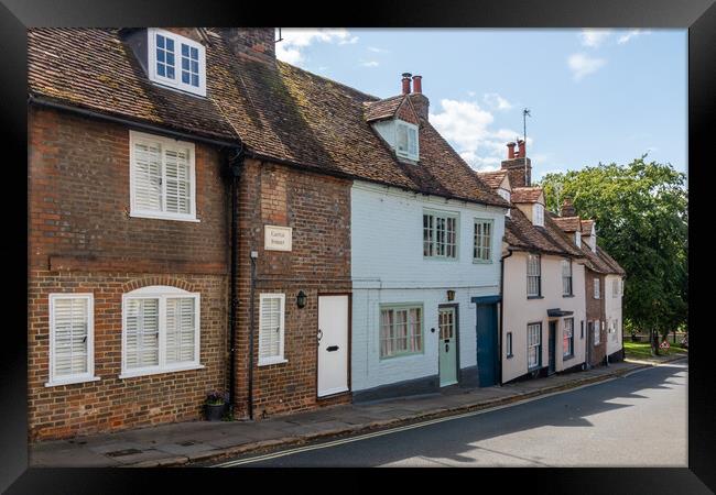 Houses on Castle Street, Old Aylesbury, Framed Print by Kevin Hellon