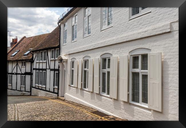 Houses on Parsons Fee, Old Aylesbury, Framed Print by Kevin Hellon