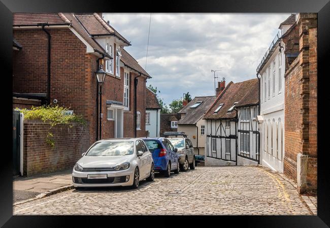 Houses on Parsons Fee, Old Aylesbury, Framed Print by Kevin Hellon