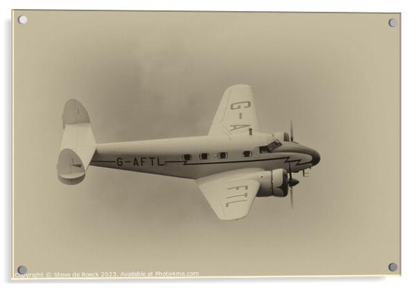 Beautiful old Lockheed Electra Acrylic by Steve de Roeck
