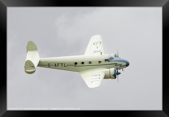 Lockheed Electra Amelia Erhart Framed Print by Steve de Roeck