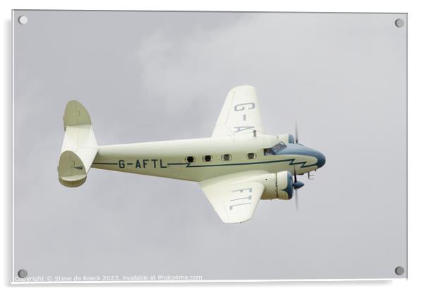 Lockheed Electra Amelia Erhart Acrylic by Steve de Roeck