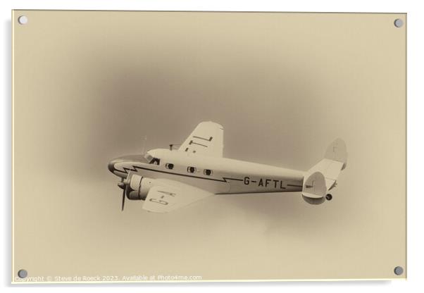 Lockheed Electra Junior Acrylic by Steve de Roeck
