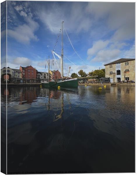 Exeter quay Canvas Print by Charles Powell