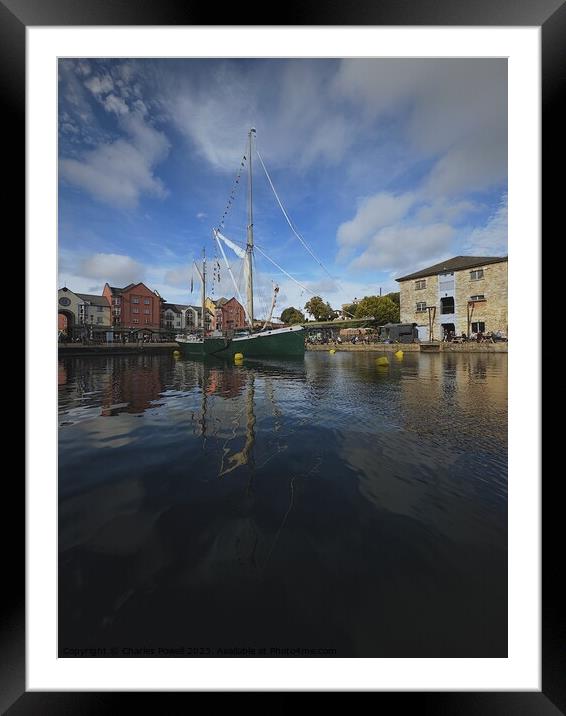 Exeter quay Framed Mounted Print by Charles Powell
