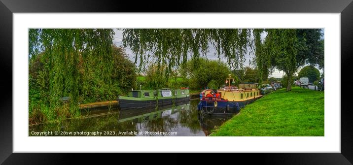 Willow Framed are the Boats. Framed Mounted Print by 28sw photography