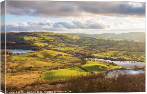 Teggs Nose Country Park view Canvas Print by Chris Warham