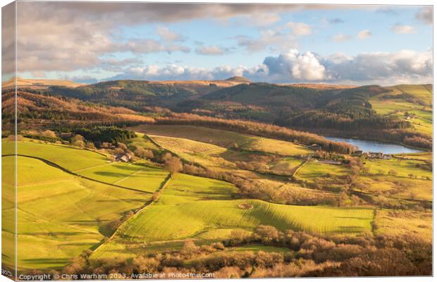 Teggs nose view - Macclesfield Canvas Print by Chris Warham