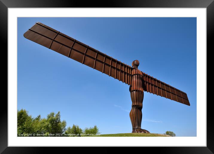 Angel of The North Framed Mounted Print by Bernard Rose Photography