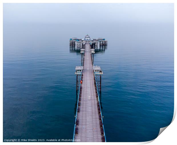 Along the Pier Print by Mike Shields