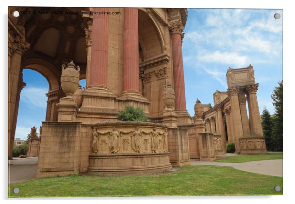 Palace of Fine Arts in San Francisco California Acrylic by Arun 