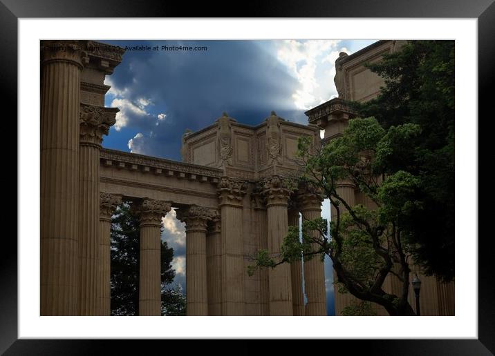 Palace of Fine Arts in San Francisco California Framed Mounted Print by Arun 