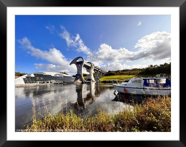 Falkirk Wheel Framed Mounted Print by kelly Draper