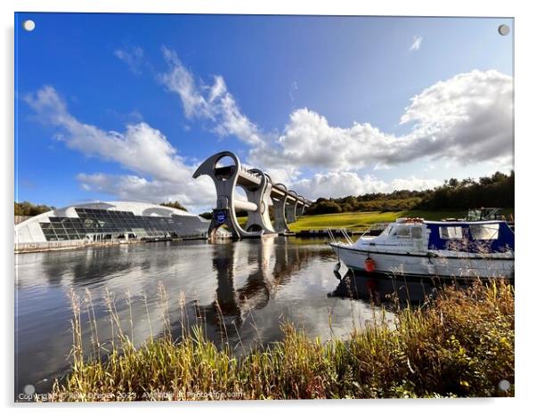 Falkirk Wheel Acrylic by kelly Draper