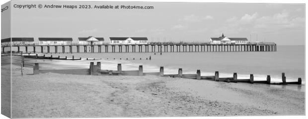 Southwold pier  Canvas Print by Andrew Heaps