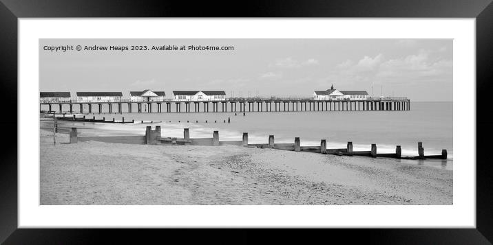 Southwold pier  Framed Mounted Print by Andrew Heaps