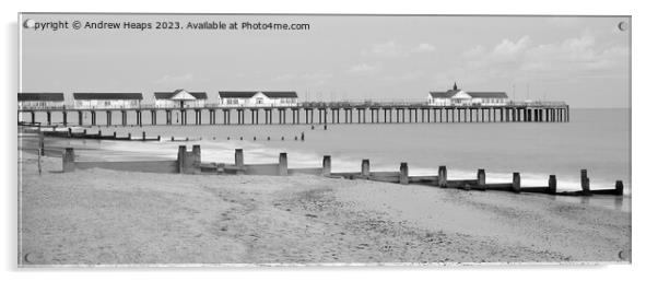 Southwold pier  Acrylic by Andrew Heaps