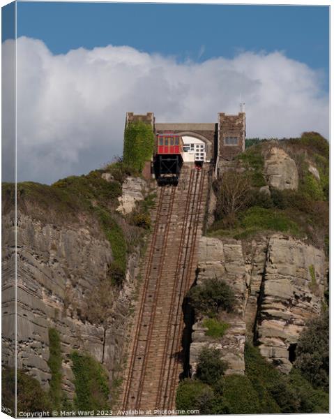 The Funicular Railway on the East Hill Canvas Print by Mark Ward