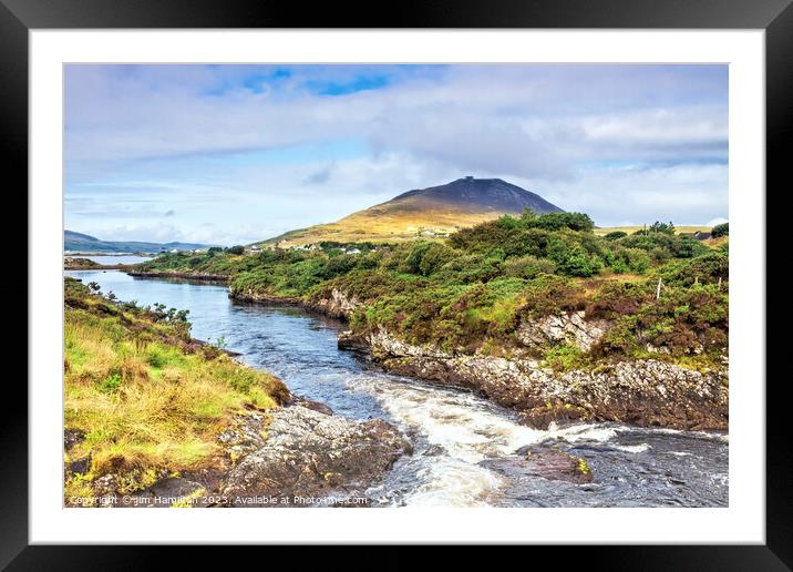 Connemara National Park, County Galway, Ireland. Framed Mounted Print by jim Hamilton