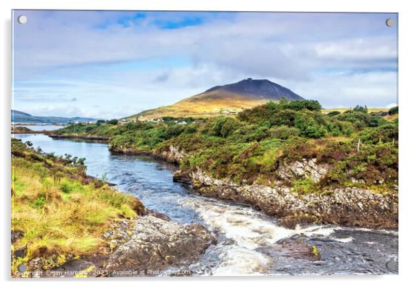 Connemara National Park, County Galway, Ireland. Acrylic by jim Hamilton