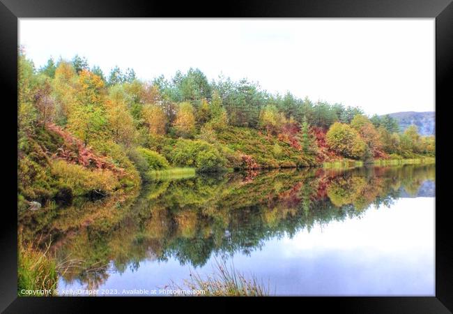 Autumn reflections Framed Print by kelly Draper