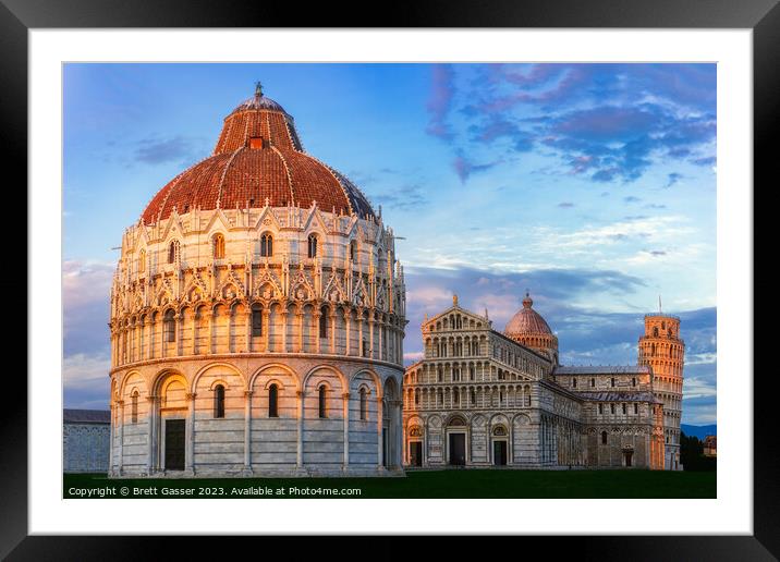 Piazza del Duomo Framed Mounted Print by Brett Gasser