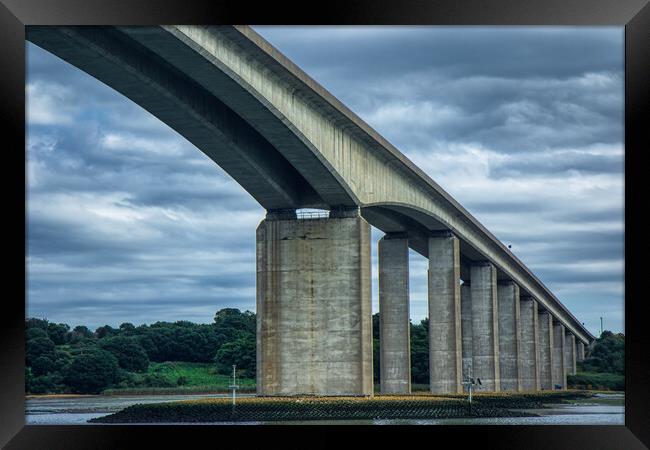 The Orwell Bridge 1 Framed Print by Helkoryo Photography