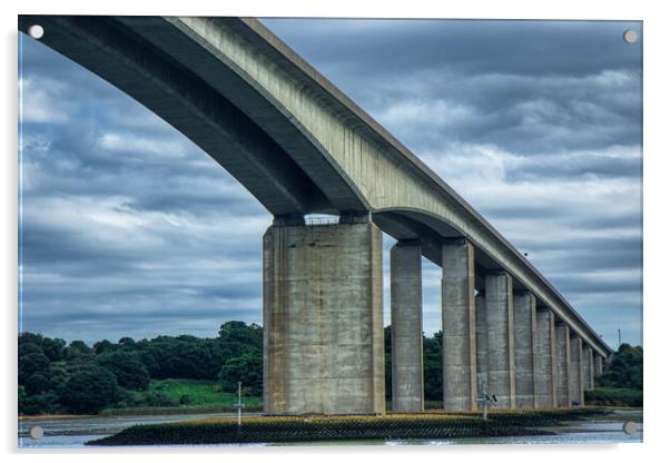 The Orwell Bridge 1 Acrylic by Helkoryo Photography
