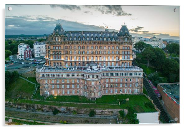 Scarborough Grand Hotel Acrylic by Apollo Aerial Photography