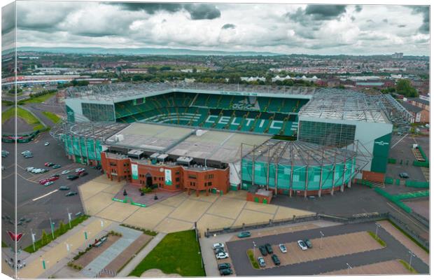 Glasgow Celtic Canvas Print by Apollo Aerial Photography