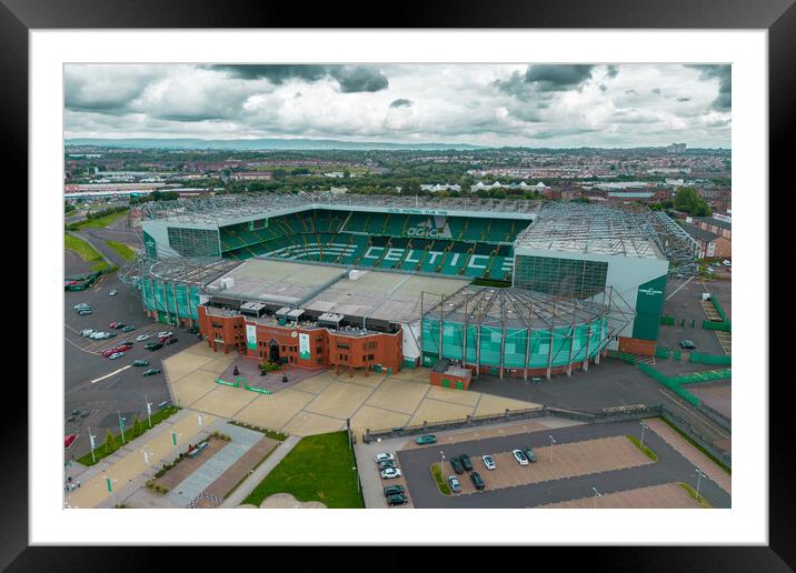 Glasgow Celtic Framed Mounted Print by Apollo Aerial Photography