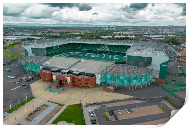 Glasgow Celtic Print by Apollo Aerial Photography