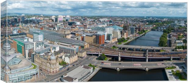 Glasgow Canvas Print by Apollo Aerial Photography