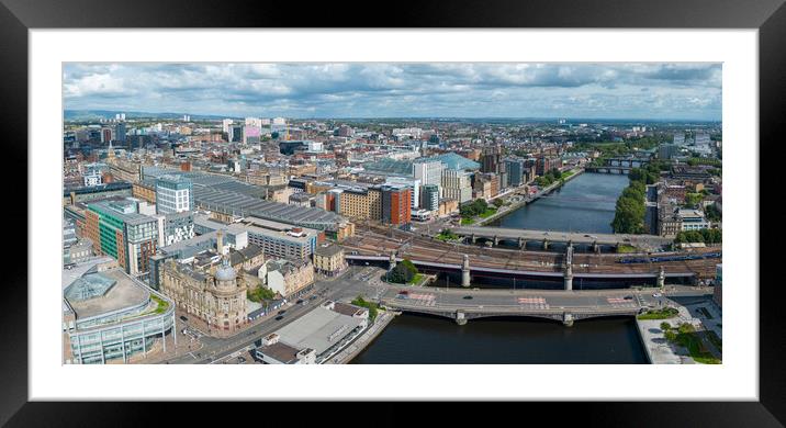 Glasgow Framed Mounted Print by Apollo Aerial Photography