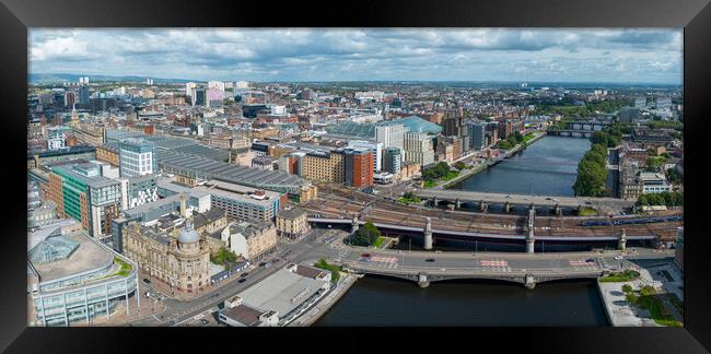 Glasgow Framed Print by Apollo Aerial Photography