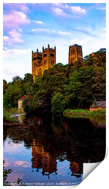 Durham Cathedral Print by Richard Fairbairn