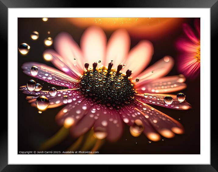 Echoes of Nature - GIA-2309-1052-ILU Framed Mounted Print by Jordi Carrio