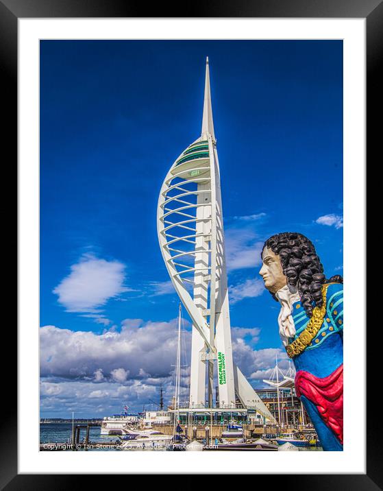 Spinnaker Tower Framed Mounted Print by Ian Stone